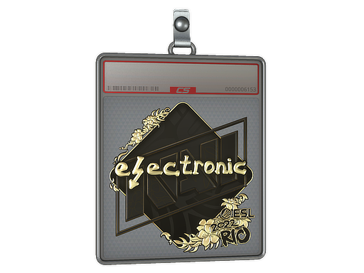 Item Sticker Slab | electronic (Gold) | Rio 2022