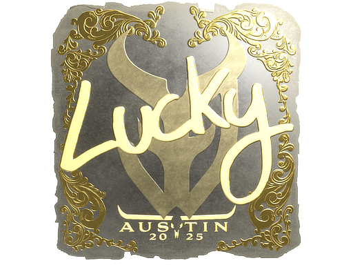 Item Sticker | Lucky (Gold) | Austin 2025
