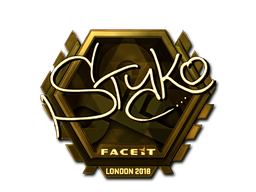 Item Sticker | STYKO (Gold) | London 2018