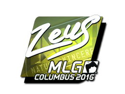 Item Sticker | Zeus (Foil) | MLG Columbus 2016