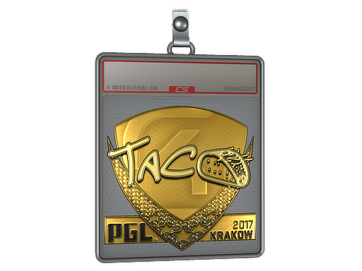 Item Sticker Slab | TACO (Gold) | Krakow 2017