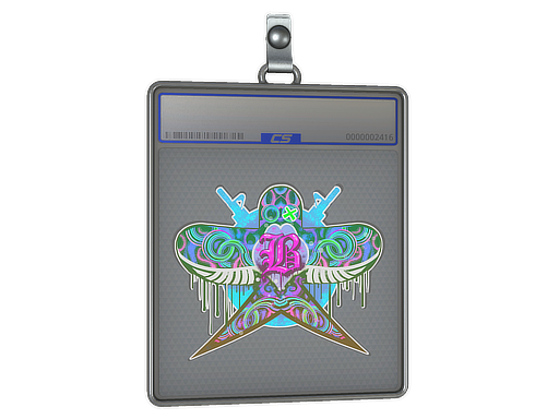 Item Sticker Slab | Blue Swallow