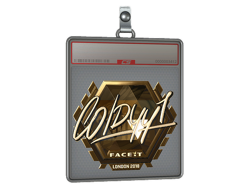 Item Sticker Slab | COLDYY1 (Gold) | London 2018