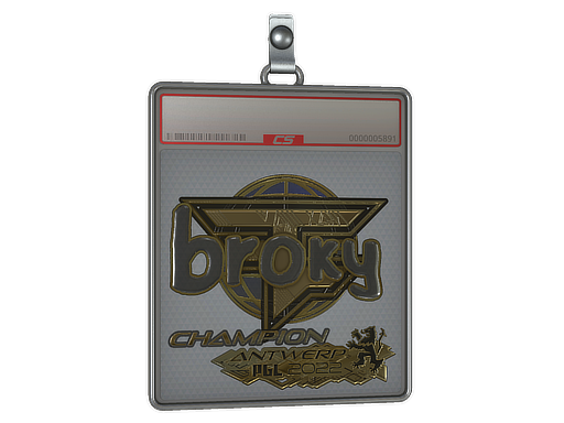 Item Sticker Slab | broky (Gold, Champion) | Antwerp 2022