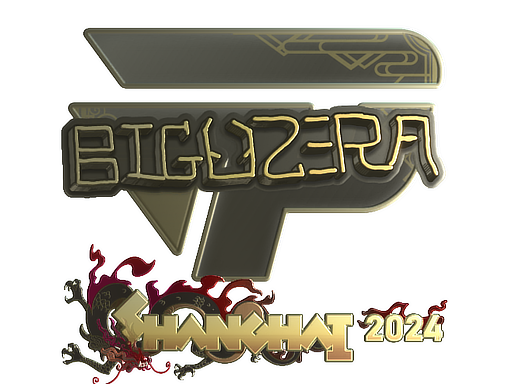 Item Sticker | biguzera (Gold) | Shanghai 2024