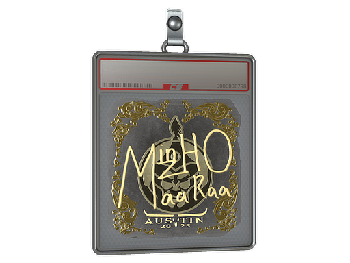 Item Sticker Slab | mzinho (Gold) | Austin 2025