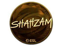 Item Sticker | ShahZaM (Gold) | Katowice 2019