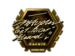 Item Sticker | GeT_RiGhT (Gold) | London 2018