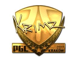 Item Sticker | KRIMZ (Gold) | Krakow 2017