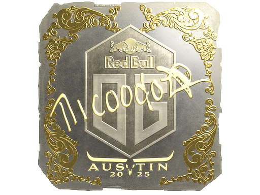 Item Sticker | nicoodoz (Gold) | Austin 2025