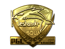 Item Sticker | keshandr (Gold) | Krakow 2017