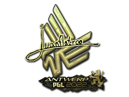 Item Sticker | juanflatroo (Gold) | Antwerp 2022