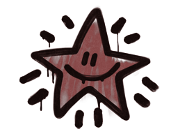 Item Graffiti | Shining Star (Brick Red)