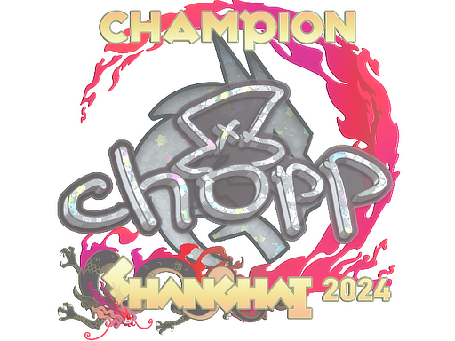 Item Sticker | chopper (Glitter, Champion) | Shanghai 2024