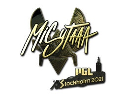 Item Sticker | misutaaa (Gold) | Stockholm 2021
