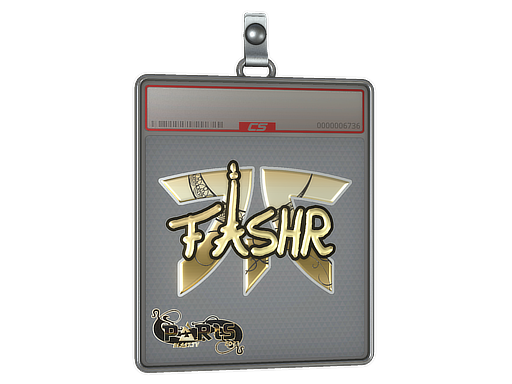 Item Sticker Slab | FASHR (Gold) | Paris 2023