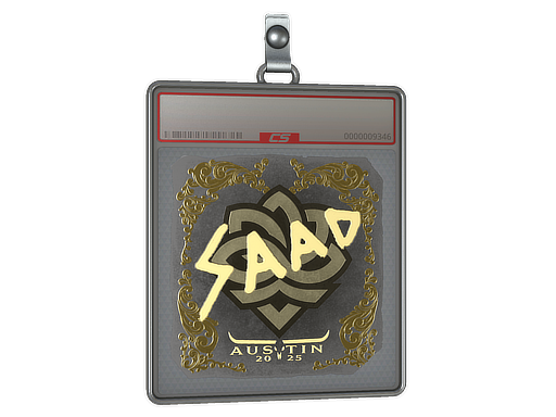 Item Sticker Slab | saadzin (Gold) | Austin 2025