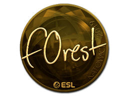 Item Sticker | f0rest (Gold) | Katowice 2019