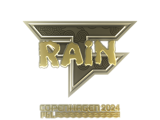 Item Sticker | rain (Gold) | Copenhagen 2024