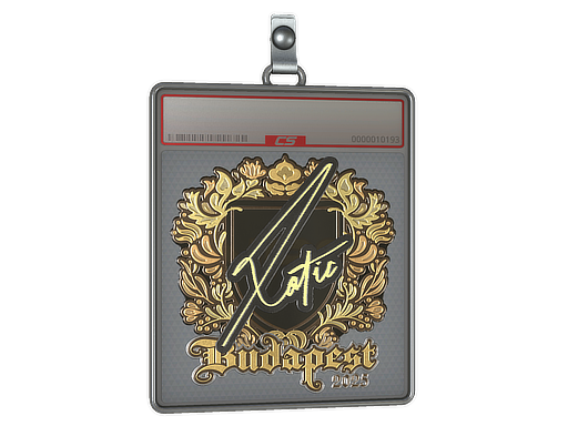 Item Sticker Slab | XotiC (Gold) | Budapest 2025