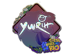 Item Sticker | yuurih (Glitter) | Rio 2022
