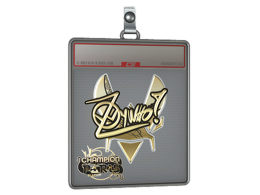 Item Sticker Slab | ZywOo (Gold, Champion) | Paris 2023