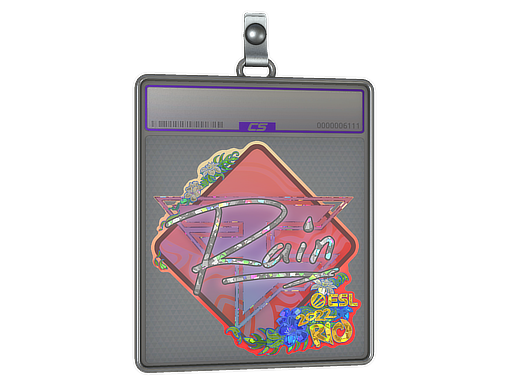Item Sticker Slab | rain (Glitter) | Rio 2022