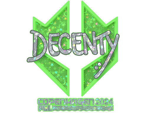 Item Sticker | decenty (Glitter) | Copenhagen 2024