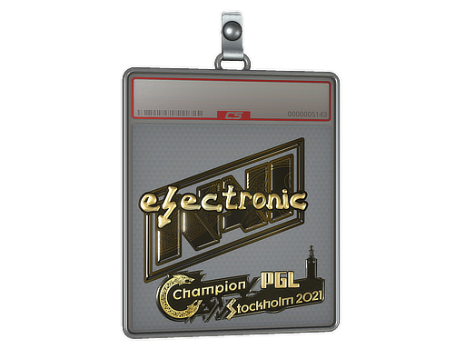 Item Sticker Slab | electroNic (Gold) | Stockholm 2021