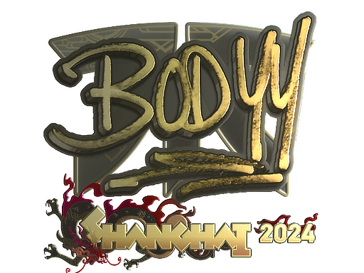 Item Sticker | bodyy (Gold) | Shanghai 2024