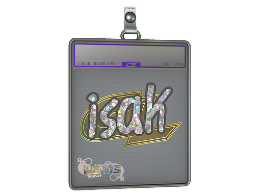 Item Sticker Slab | isak (Glitter) | Paris 2023