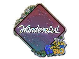 Item Sticker | w0nderful (Glitter) | Rio 2022