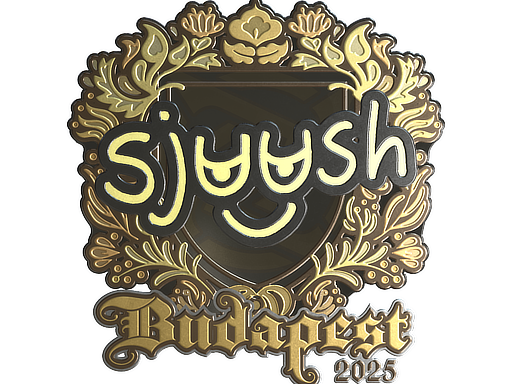 Item Sticker | sjuush (Gold) | Budapest 2025