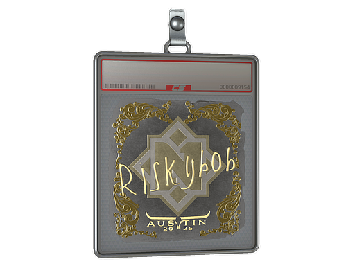 Item Sticker Slab | riskyb0b (Gold) | Austin 2025