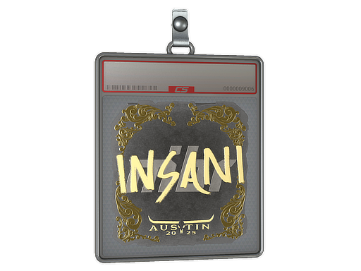 Item Sticker Slab | insani (Gold) | Austin 2025