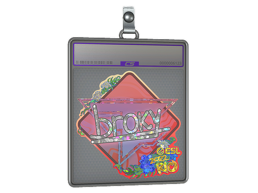 Item Sticker Slab | broky (Glitter) | Rio 2022
