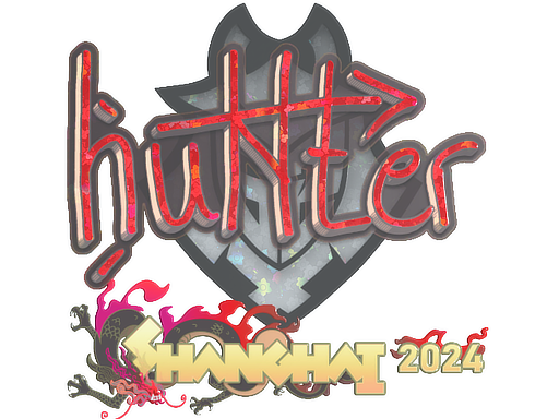 Item Sticker | huNter- (Glitter) | Shanghai 2024