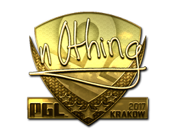 Item Sticker | n0thing (Gold) | Krakow 2017