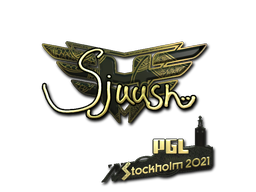 Item Sticker | sjuush (Gold) | Stockholm 2021