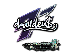 Item Sticker | dav1d (Glitter) | Antwerp 2022