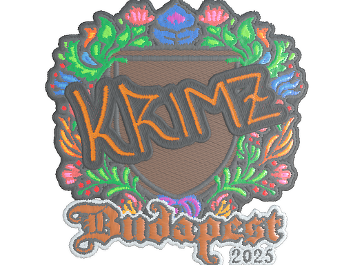 Item Sticker | KRIMZ (Embroidered) | Budapest 2025