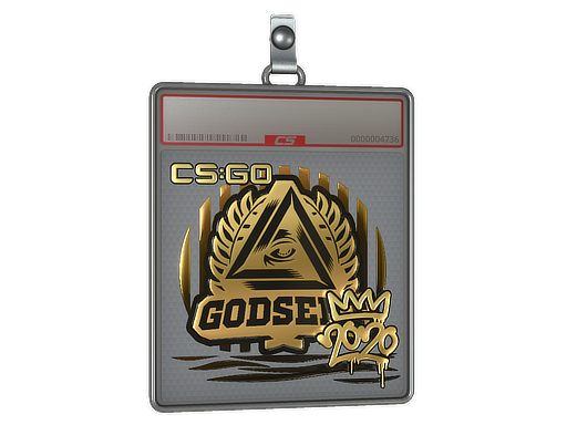 Item Sticker Slab | GODSENT (Gold) | 2020 RMR