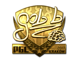 Item Sticker | gob b (Gold) | Krakow 2017