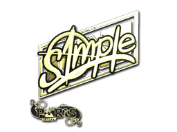 Item Sticker | s1mple (Gold) | Paris 2023
