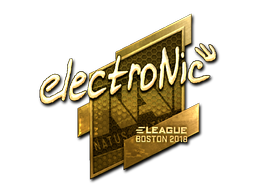 Item Sticker | electronic (Gold) | Boston 2018