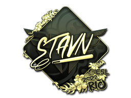 Item Sticker | stavn (Gold) | Rio 2022