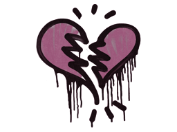 Item Graffiti | Broken Heart (Princess Pink)