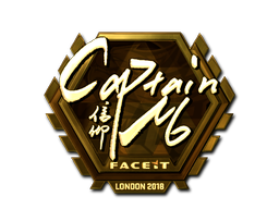 Item Sticker | captainMo (Gold) | London 2018
