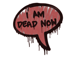 Item Sealed Graffiti | Dead Now (Blood Red)