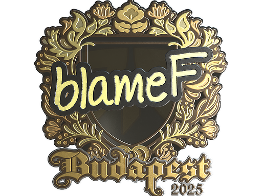Item Sticker | blameF (Gold) | Budapest 2025
